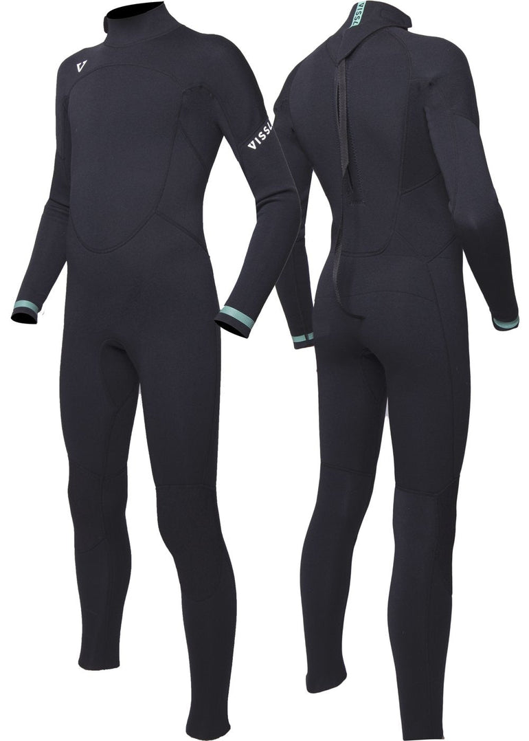 EASY SEAS BOYS 3 - 2 FULL FLATLOCK BACK ZIP - BLK - Stoke Outlets