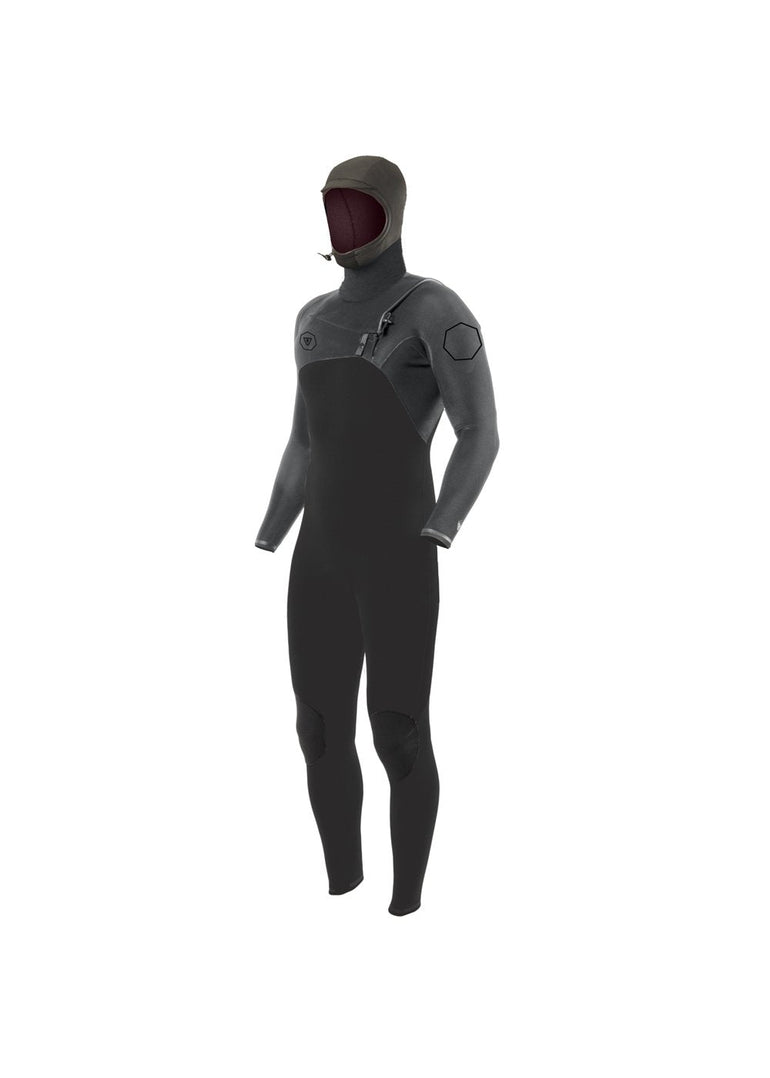 VISSLA HIGH SEAS II 4 - 3 FULL HOODED CHEST ZIP - CHR - Stoke Outlets