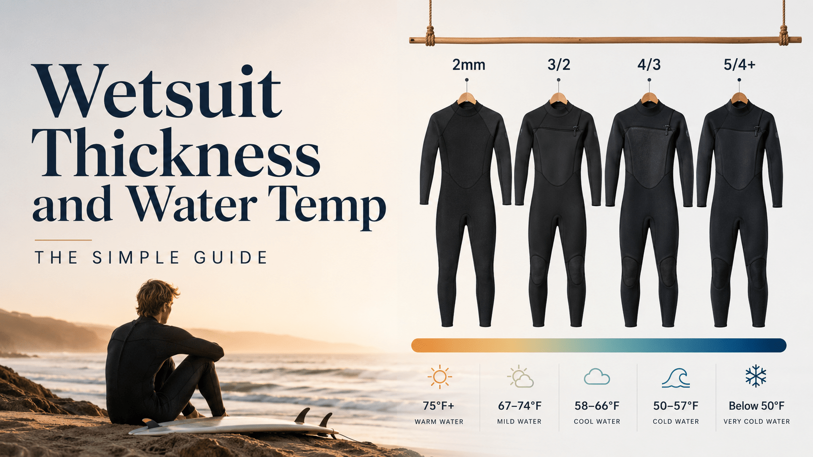 Wetsuit Thickness and Water Temp: The Simple Guide - Stoke Outlets