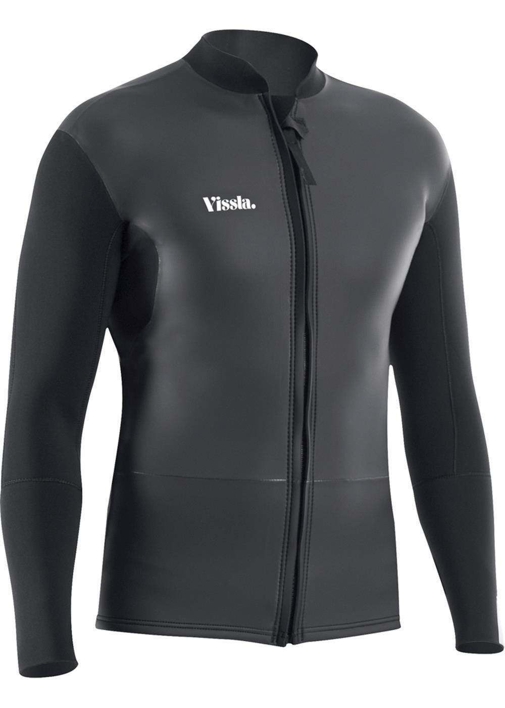 2MM FRONT ZIP JACKET-BLK - Stoke Outlets