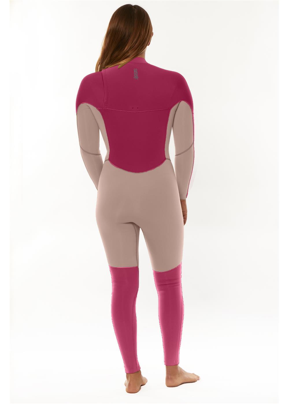 Sisstr Youth Seven Seas 3/2 Chest Zip Full Suit, Magenta