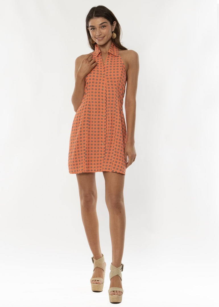 Amuse Society LOLITA WOVEN HALTER DRESS - AFT - Stoke Outlets