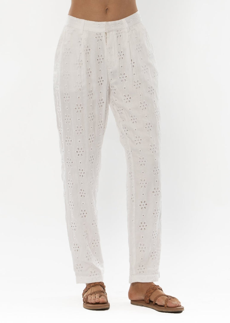 Amuse Society VERONIA WOVEN PANT - WHT - Stoke Outlets