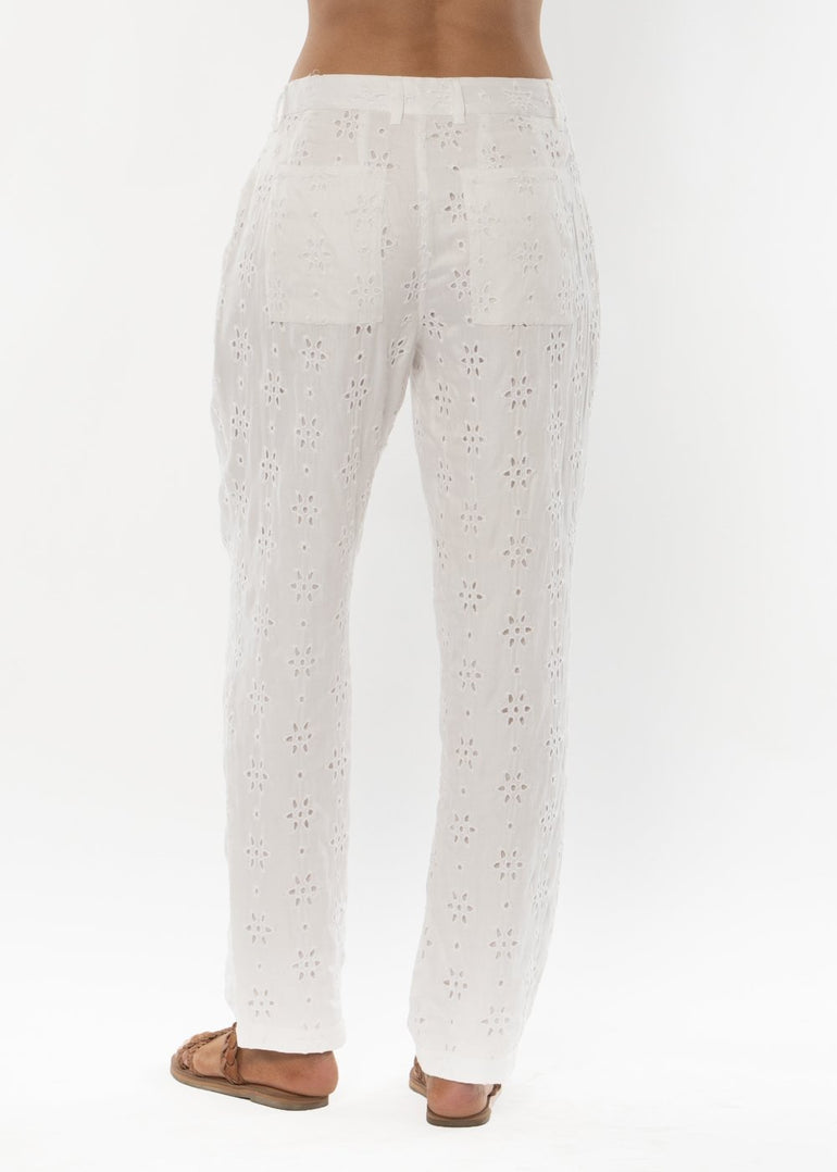 Amuse Society VERONIA WOVEN PANT - WHT - Stoke Outlets