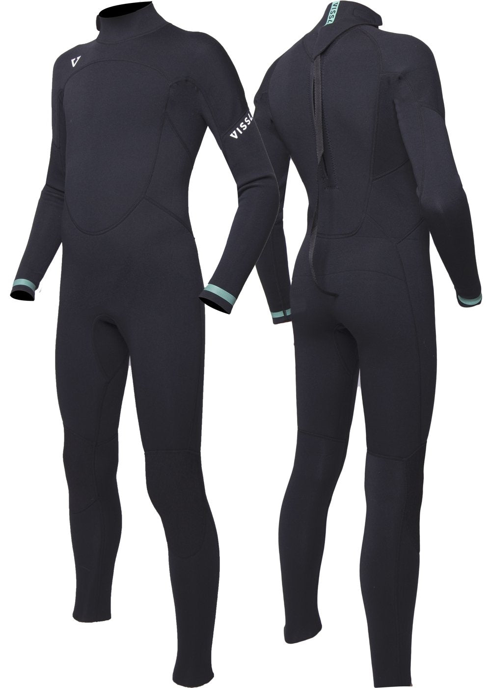 EASY SEAS BOYS 3 - 2 FULL FLATLOCK BACK ZIP - BLK - Stoke Outlets