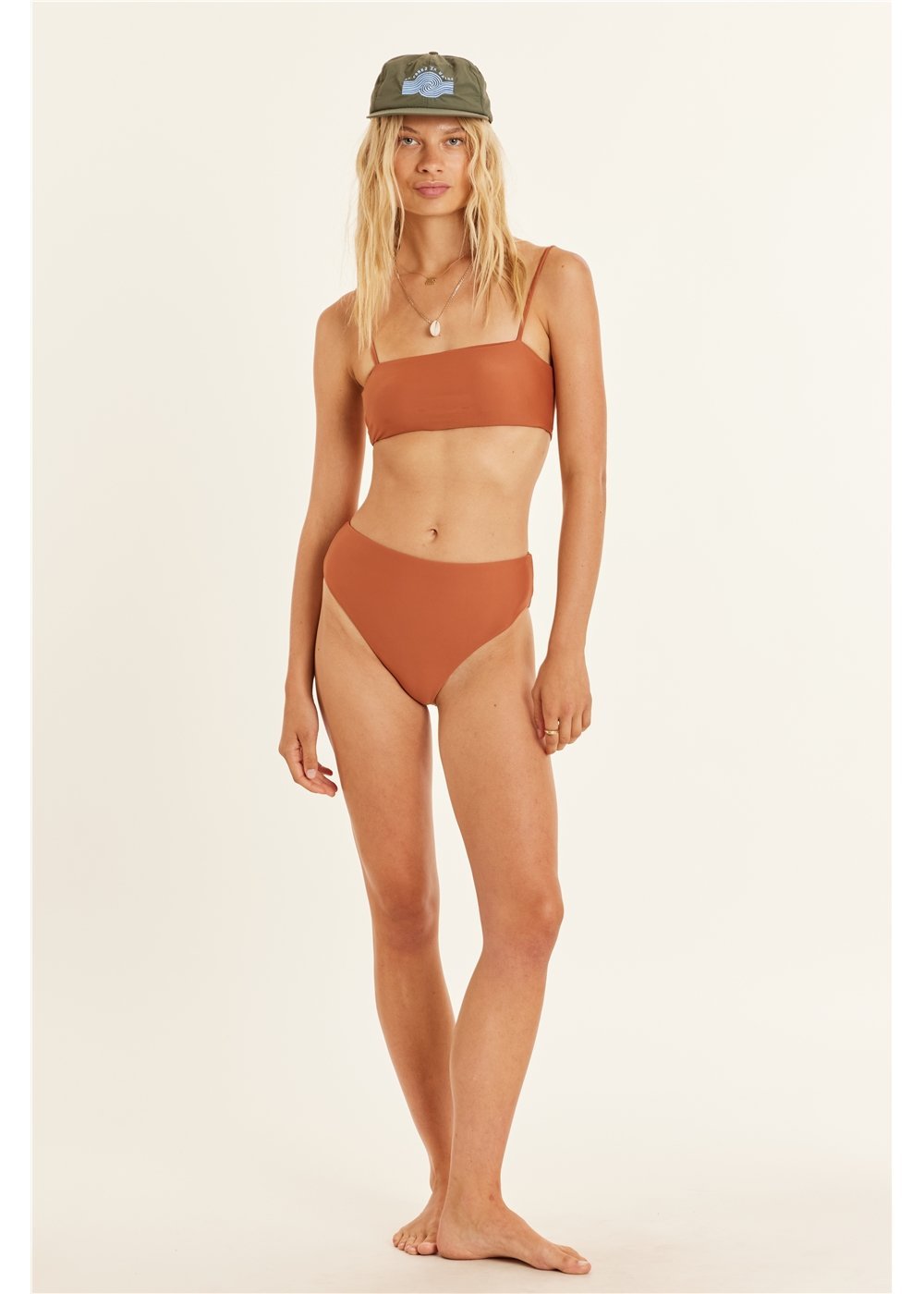 Seeker Solid High Waist Bottom - Stoke Outlets