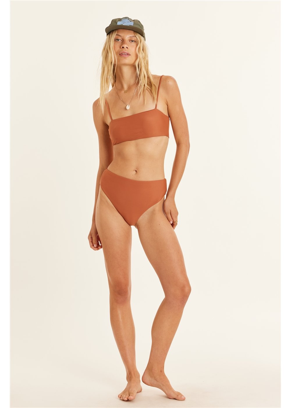 Seeker Solid High Waist Bottom - Stoke Outlets