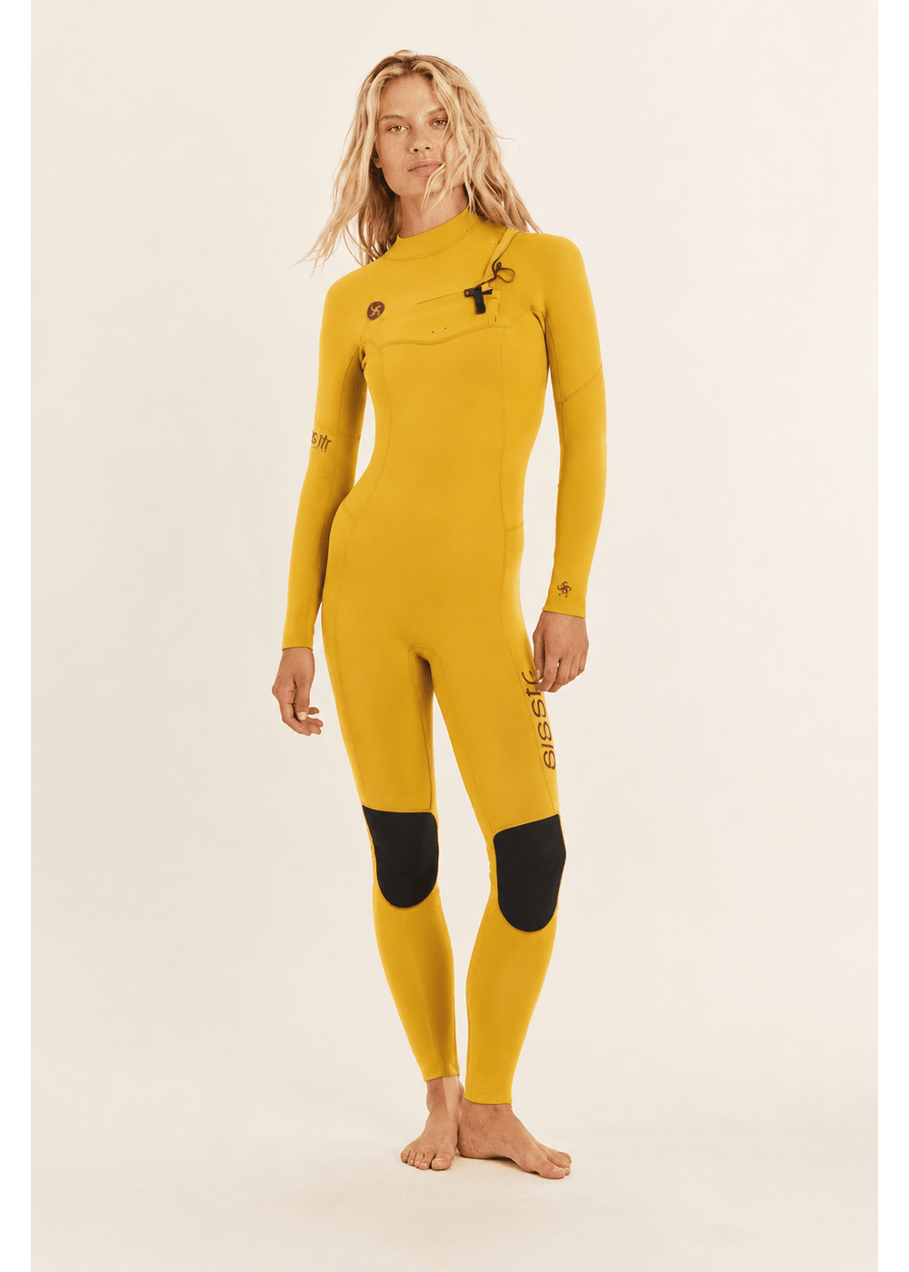 Sisstr 7 Seas 3/2 Chest Zip Full Suit, Gold - Stoke Outlets