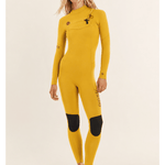 Sisstr 7 Seas 3/2 Chest Zip Full Suit, Gold - Stoke Outlets