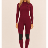 Sisstr 7 Seas 4/3 Chest Zip Full Suit, Wine - Stoke Outlets