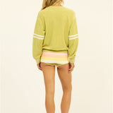 Sisstr Beach Drifter Terry Long Sleeve Crew, Willow - Stoke Outlets