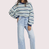 Sisstr Costa Del Sol Sweater, Aqua - Stoke Outlets