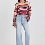 Sisstr Currey Lane Knit Sweater, Plumeria - Stoke Outlets