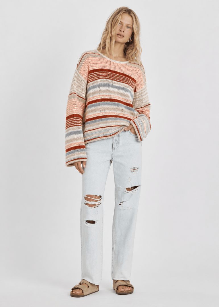 Sisstr Currey Lane Knit Sweater, Sea Salt - Stoke Outlets