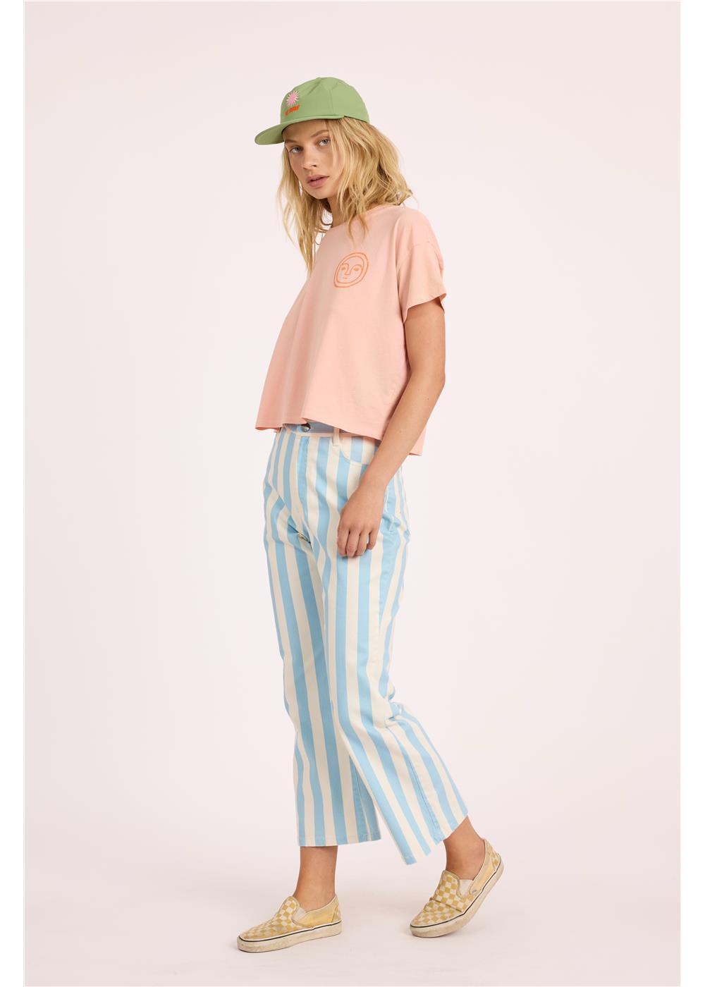 Sisstr DAYBREAK CROP SS KNIT TEE-BBS - Stoke Outlets