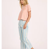 Sisstr DAYBREAK CROP SS KNIT TEE-BBS - Stoke Outlets