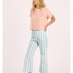 Sisstr DAYBREAK CROP SS KNIT TEE-BBS - Stoke Outlets