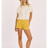 Sisstr DAYBREAK CROP SS KNIT TEE-MUL - Stoke Outlets