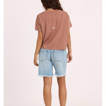 Sisstr DAYBREAK CROP SS KNIT TEE-MUR - Stoke Outlets