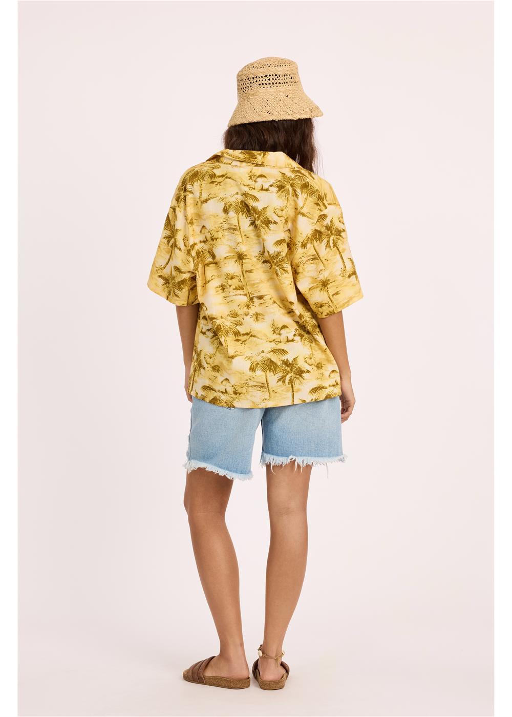 Sisstr DISTANT SHORES SS WOVEN TOP-SLL - Stoke Outlets