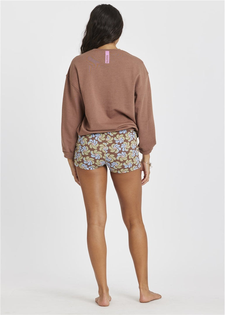 Sisstr Emery Long Sleeve Fleece Crew - Stoke Outlets