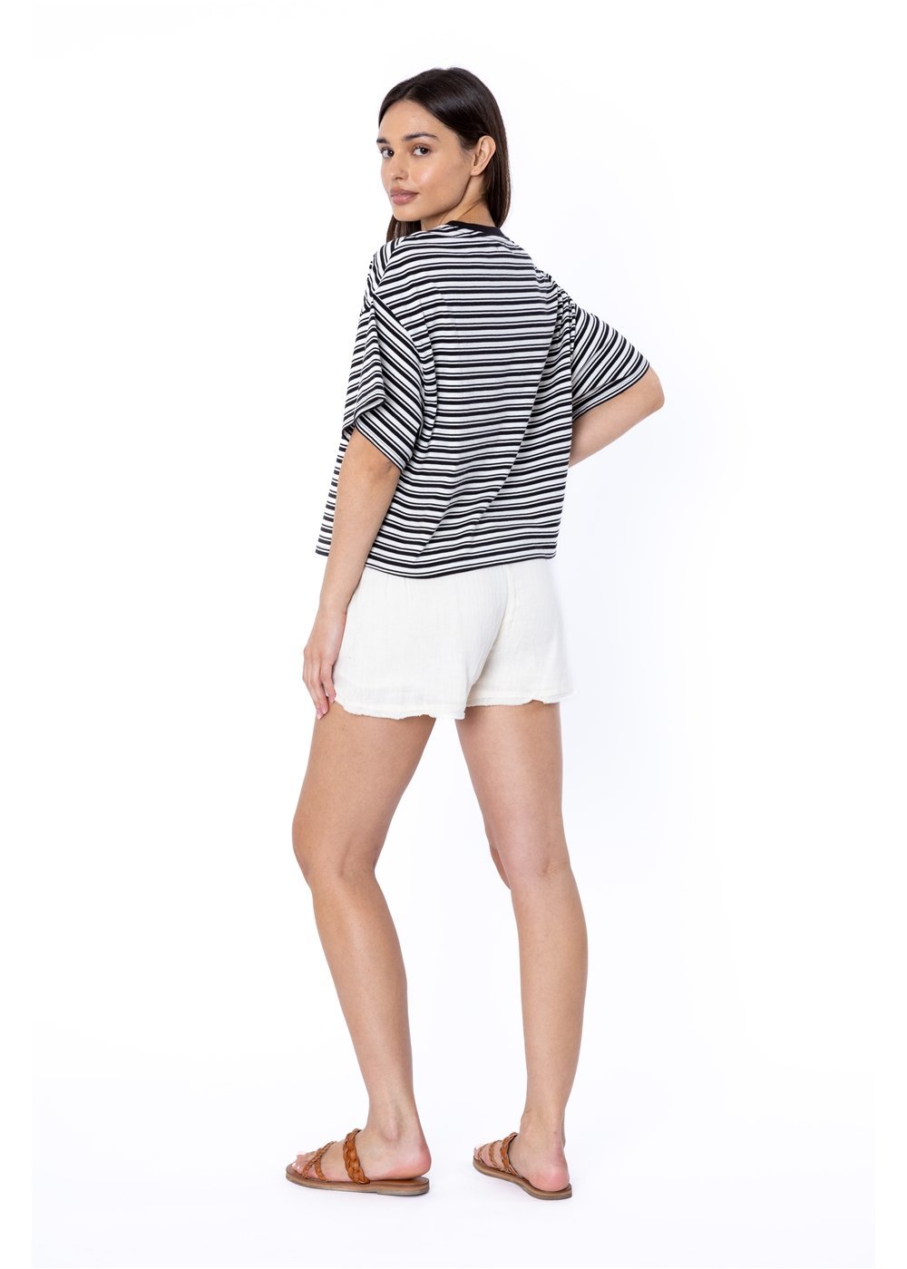 Sisstr Emma Wood Short Sleeve Knit Top - Stoke Outlets