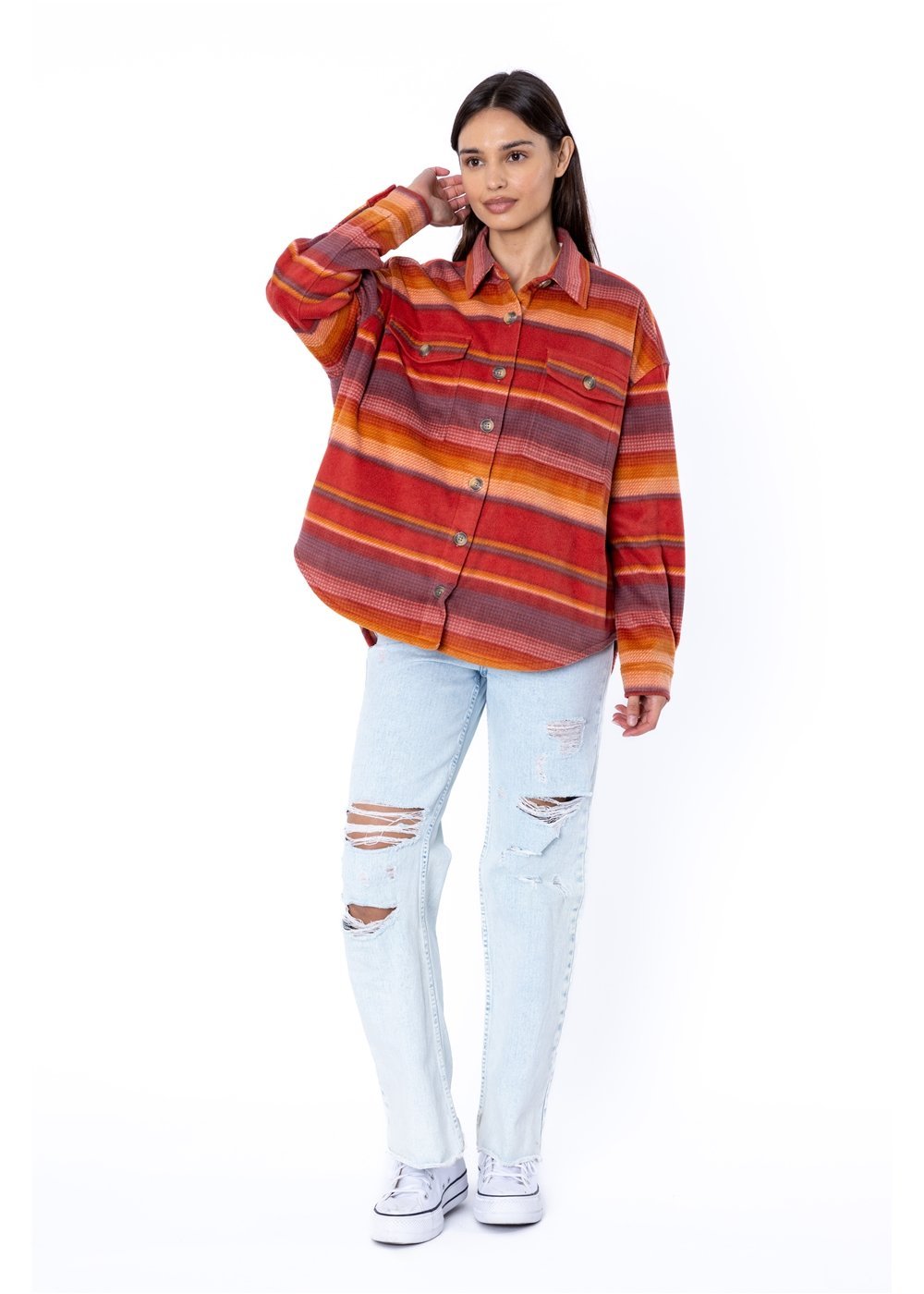 Sisstr Ensenada Long Sleeve Fleece - Stoke Outlets
