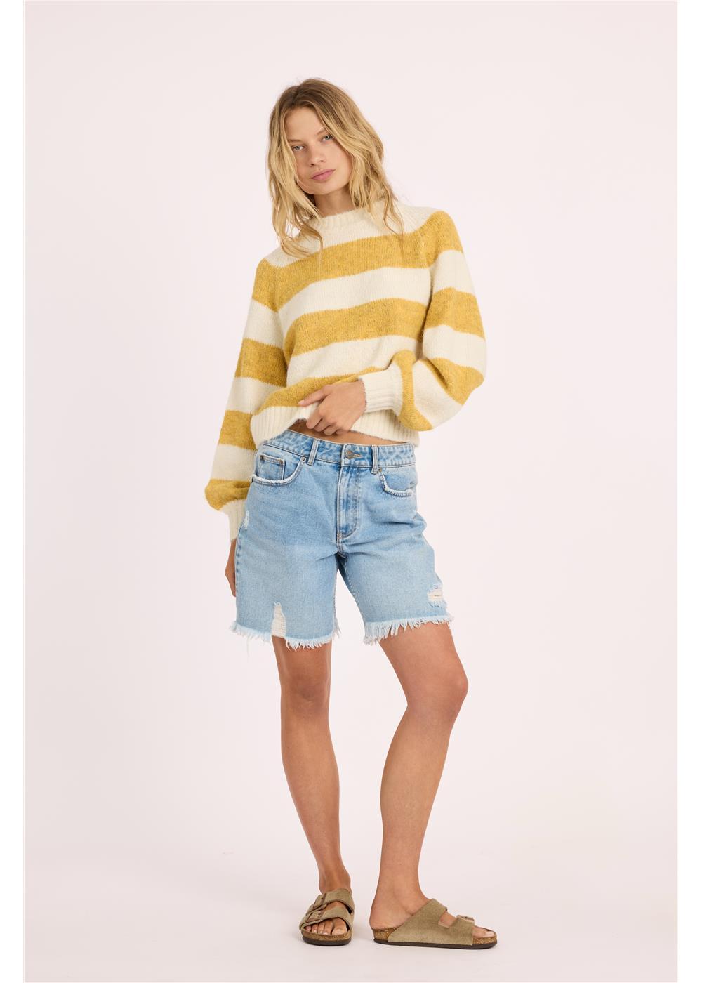 Sisstr FACE IN THE SUN SWEATER-HNG - Stoke Outlets