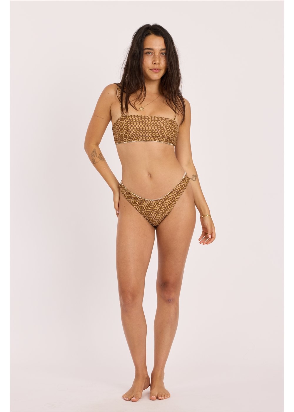 Sisstr FLORAL FOLKS REVERSIBLE BANDEAU-KON - Stoke Outlets