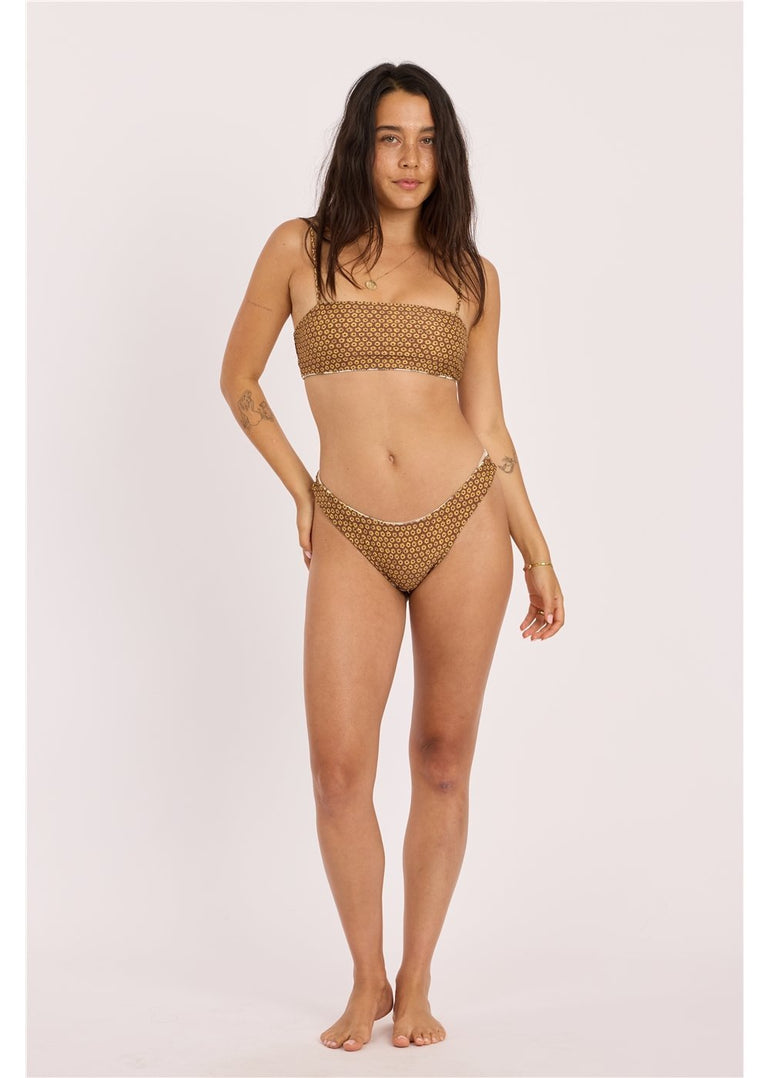 Sisstr FLORAL FOLKS REVERSIBLE BANDEAU-KON - Stoke Outlets