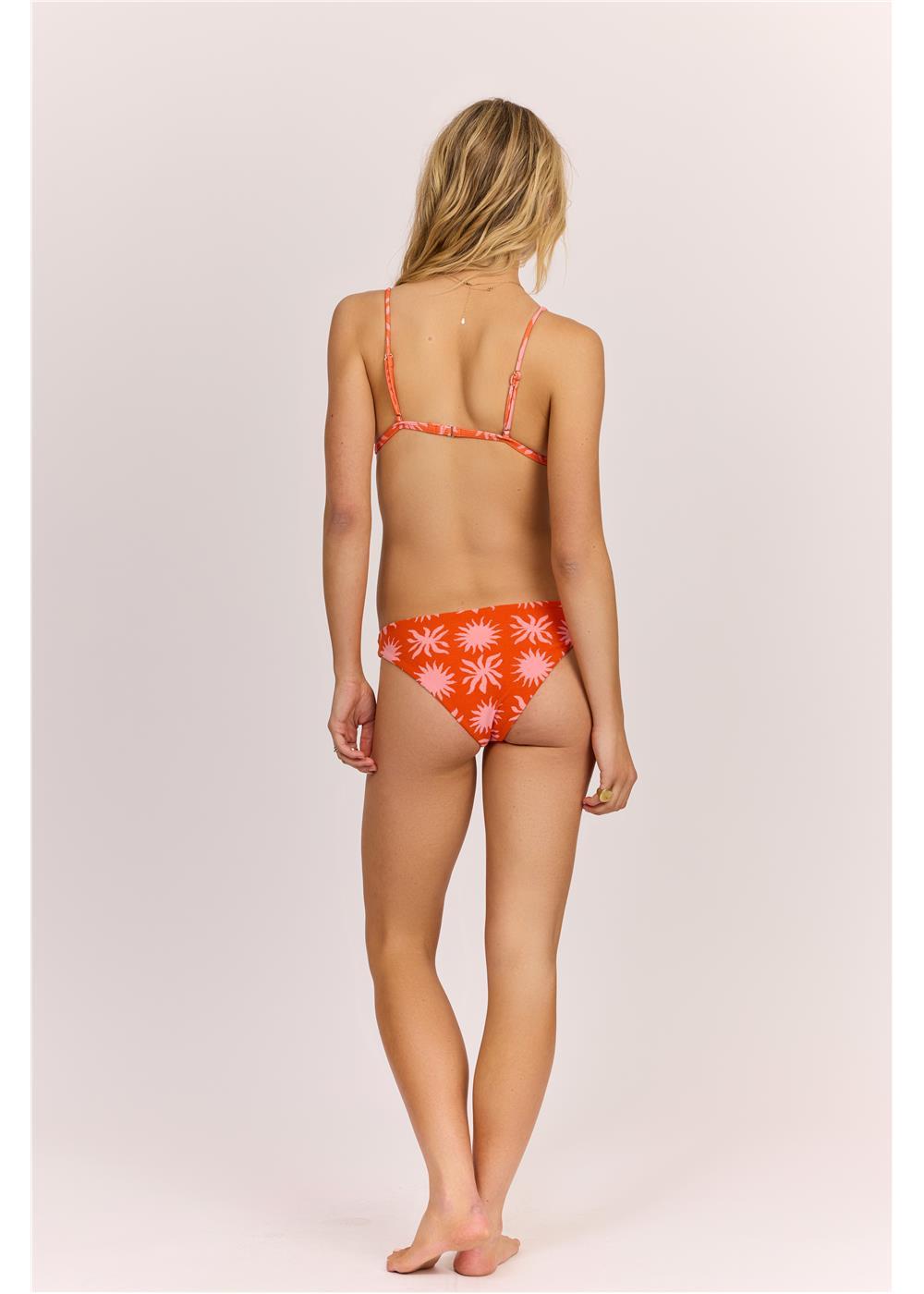 Sisstr Follow The Sun Triangle Swim Top, Tigerlily - Stoke Outlets