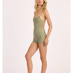 Sisstr Good Times One Piece Short, Seaweed - Stoke Outlets