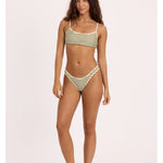 Sisstr Good Times Reversible Bralette Swim Top, Seaweed - Stoke Outlets