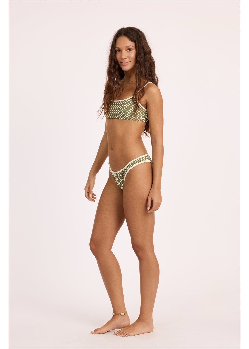 Sisstr Good Times Reversible Bralette Swim Top, Seaweed - Stoke Outlets