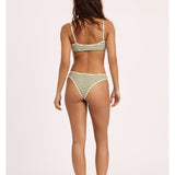 Sisstr Good Times Reversible Bralette Swim Top, Seaweed - Stoke Outlets