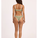 Sisstr Good Times Reversible Bralette Swim Top, Seaweed - Stoke Outlets