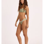 Sisstr Good Times Reversible Bralette Swim Top, Seaweed - Stoke Outlets