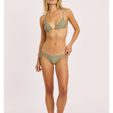 Sisstr Good Times Reversible Triangle Top, Seaweed - Stoke Outlets