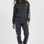Sisstr Happiness Awaits Long Sleeve Fleece Crew - Stoke Outlets