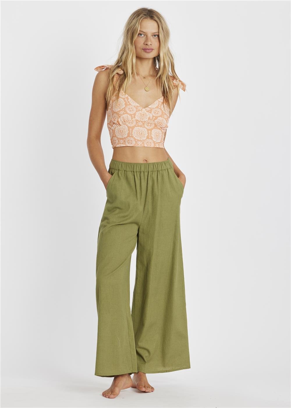 Sisstr Harlow High Waist Woven Pant - Stoke Outlets