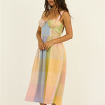 Sisstr Hello Sunshine Woven Midi Dress, Multi - Stoke Outlets