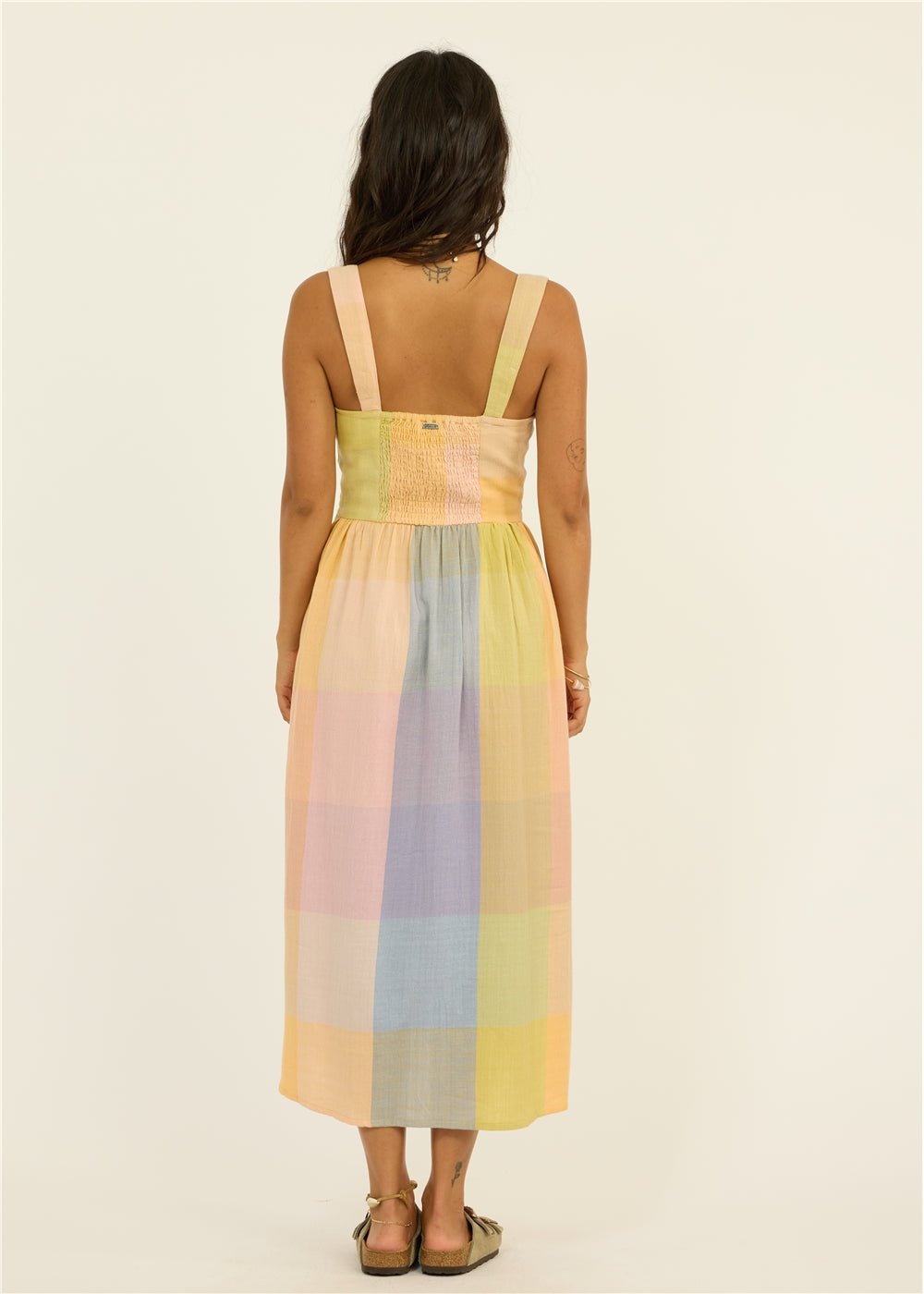 Sisstr Hello Sunshine Woven Midi Dress, Multi - Stoke Outlets