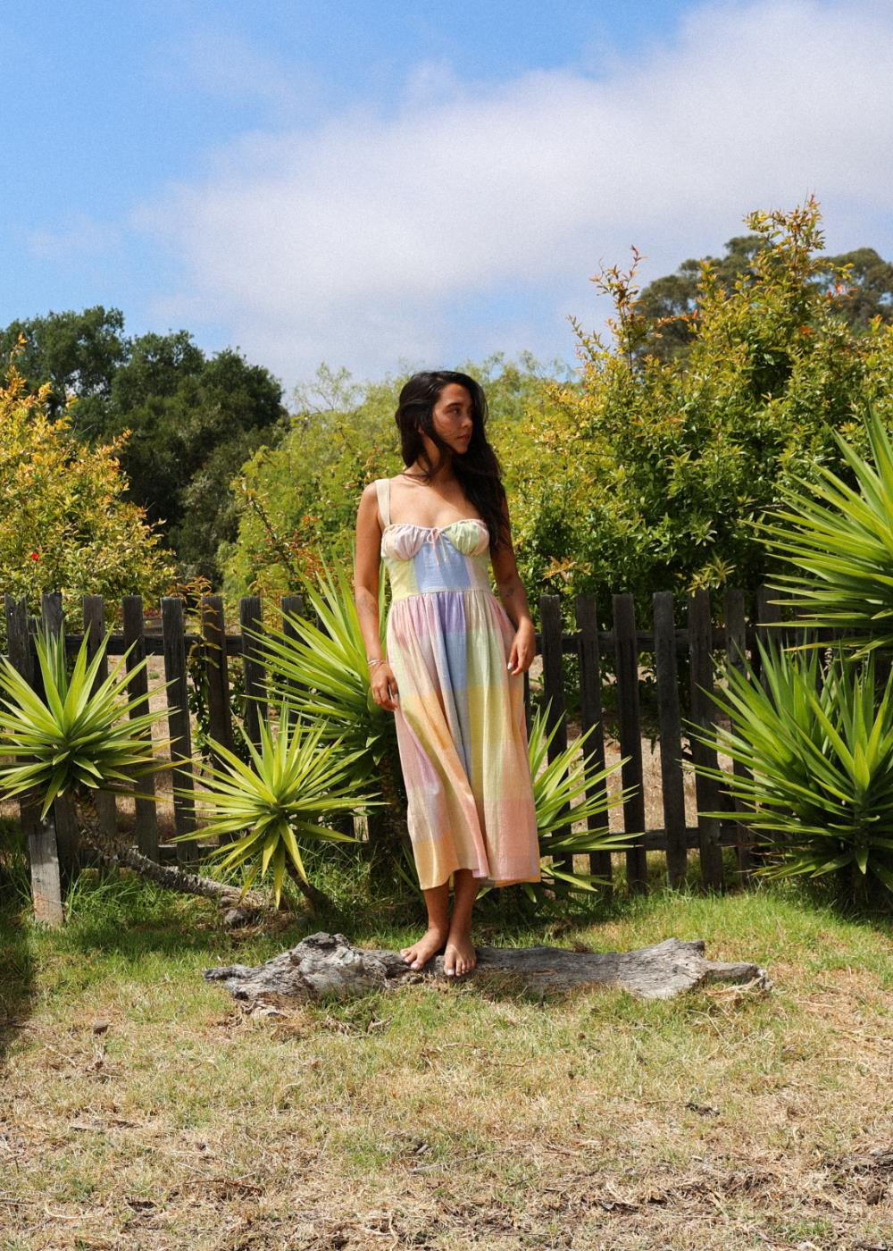 Sisstr Hello Sunshine Woven Midi Dress, Multi - Stoke Outlets