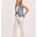 Sisstr KINDA BLUE WOVEN VEST-IND - Stoke Outlets
