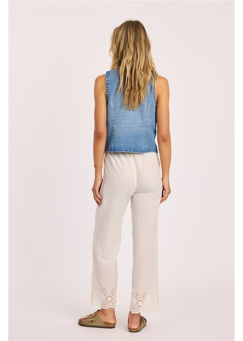 Sisstr KINDA BLUE WOVEN VEST-IND - Stoke Outlets