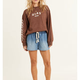 SISSTR LUCIA LS FLEECE CREW - ESP - Stoke Outlets