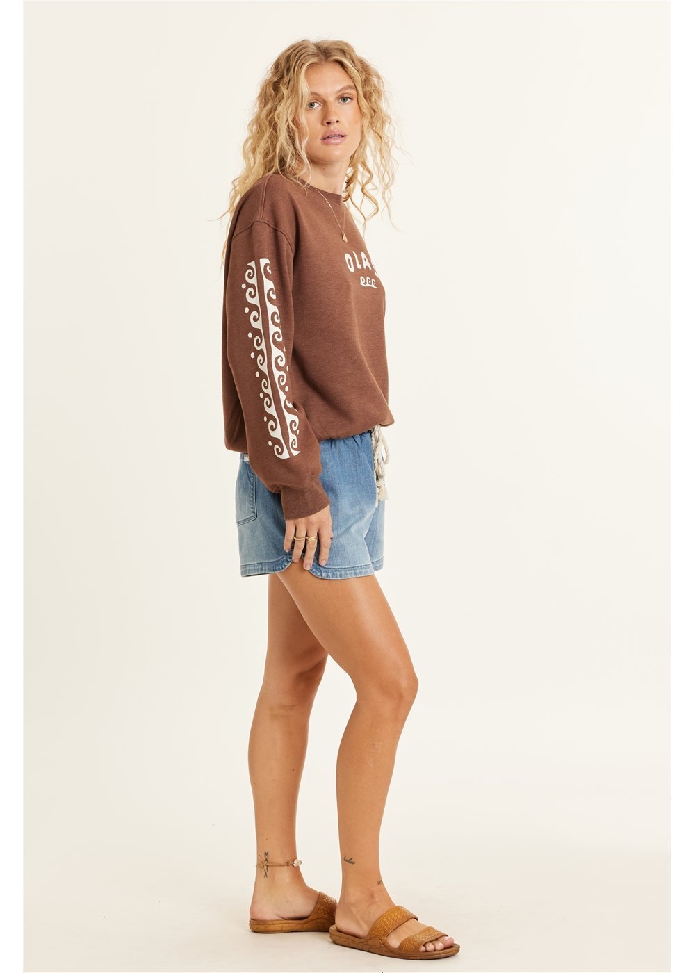 SISSTR LUCIA LS FLEECE CREW - ESP - Stoke Outlets