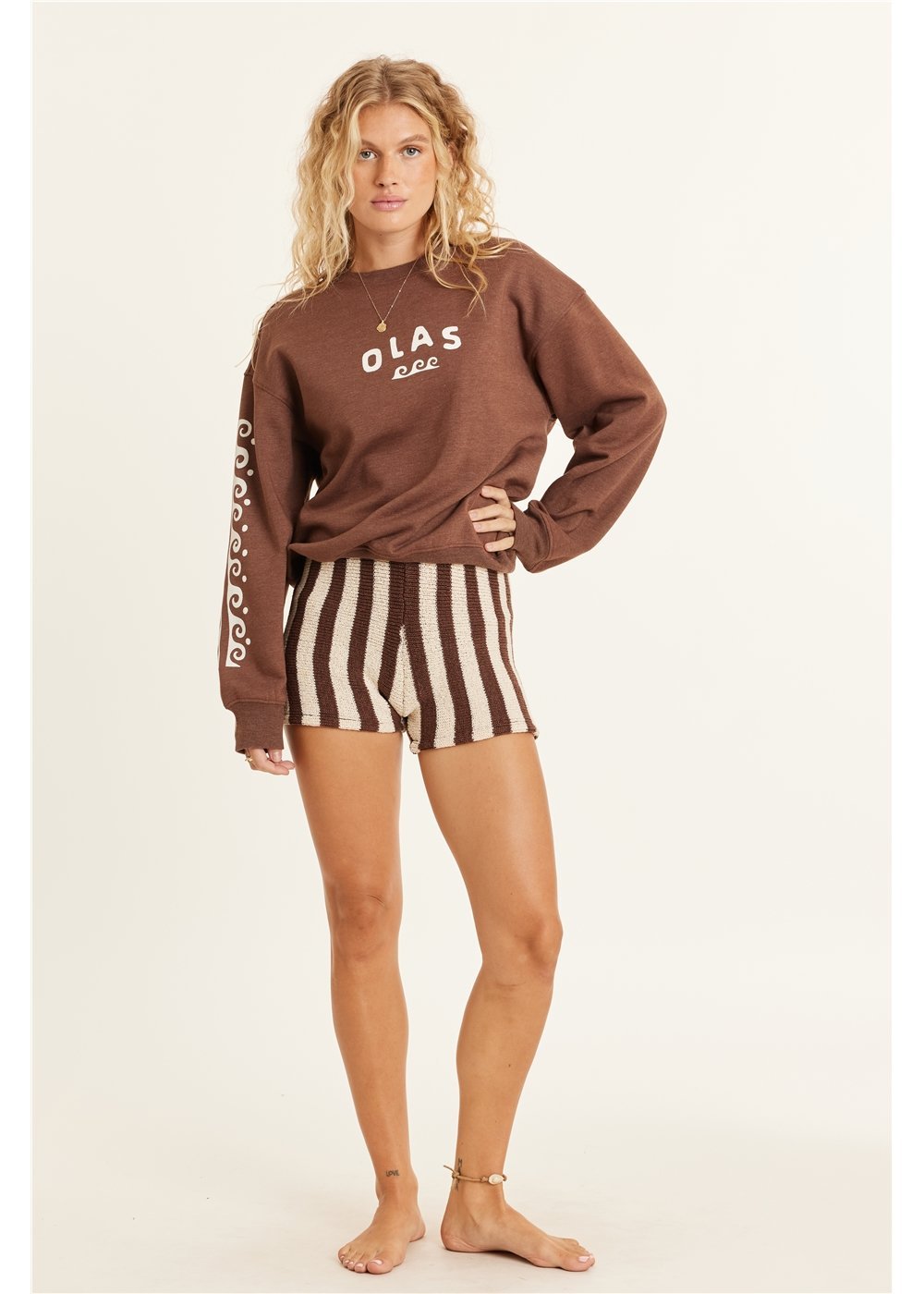 SISSTR LUCIA LS FLEECE CREW - ESP - Stoke Outlets