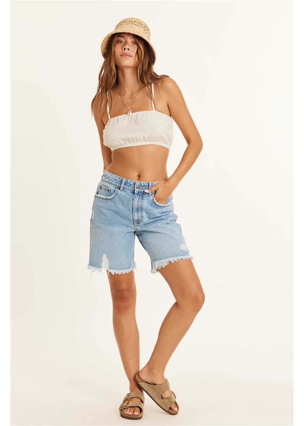 SISSTR MARI WOVEN TANK TOP - SES - Stoke Outlets