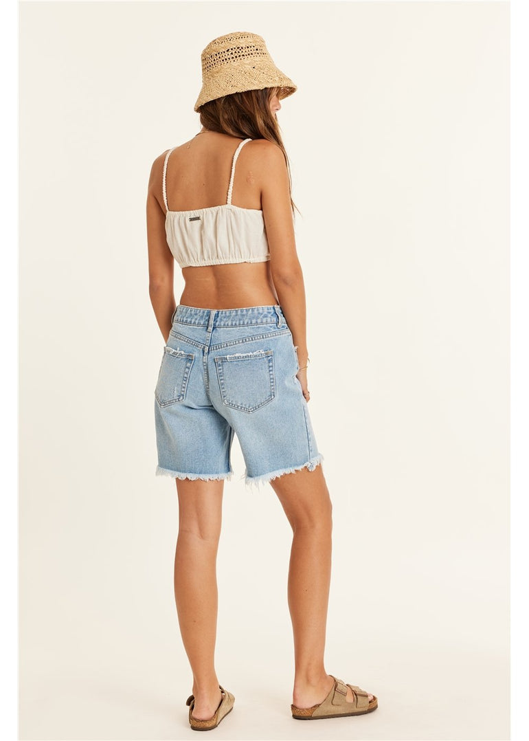 SISSTR MARI WOVEN TANK TOP - SES - Stoke Outlets